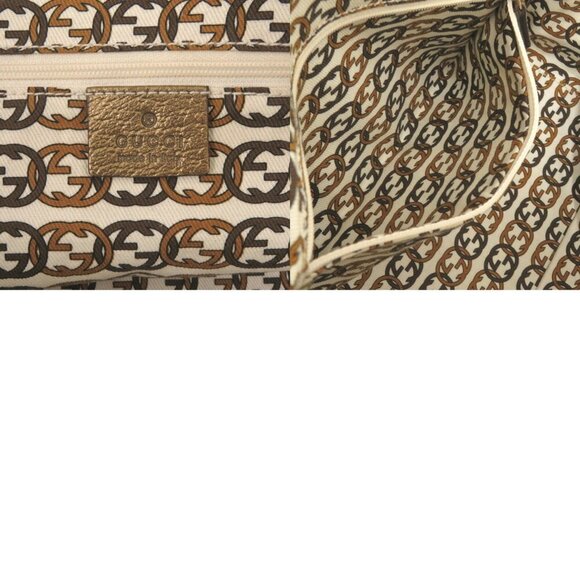 GUCCI Cream Canvas Boston Bag - Picture 8 of 8